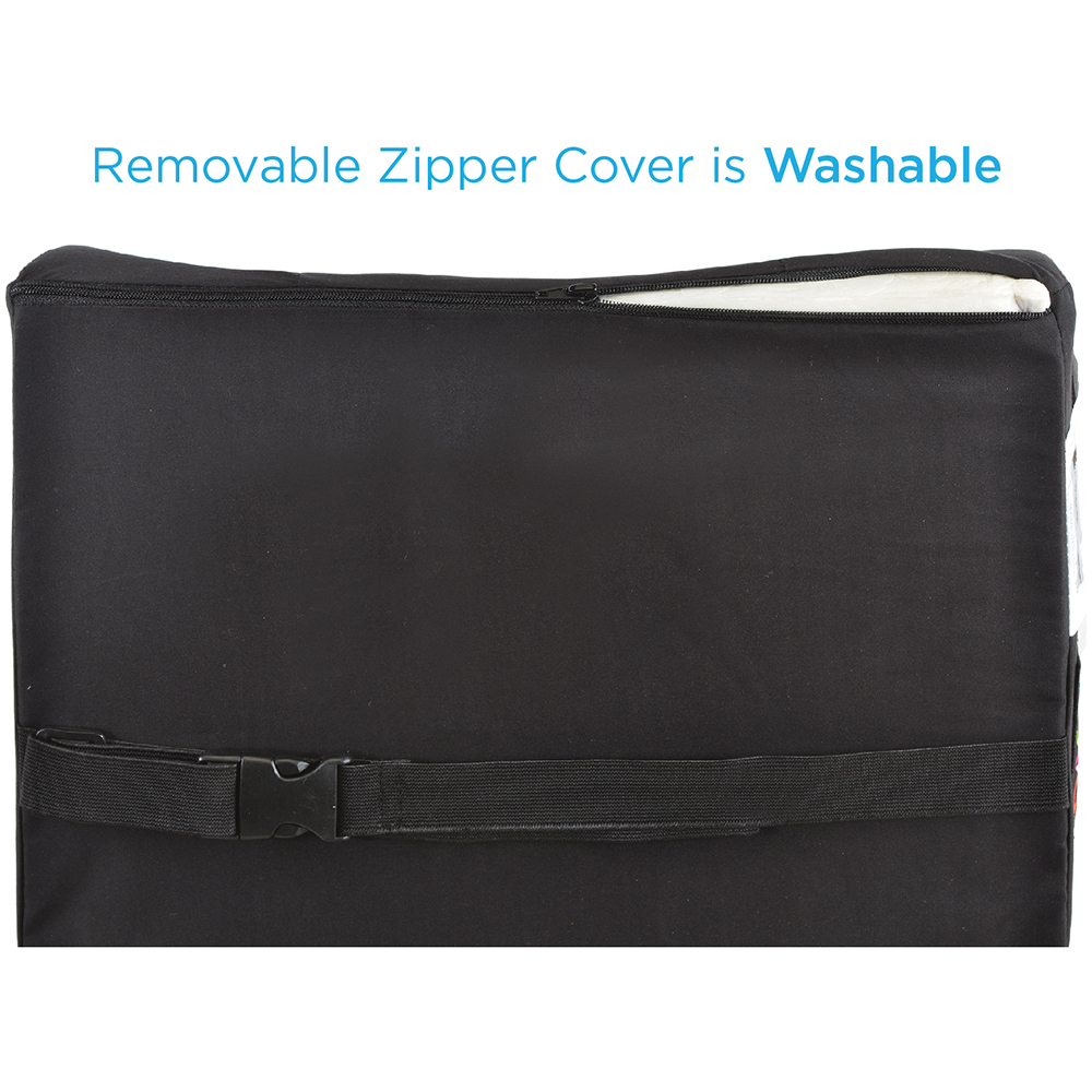 BACK CUSHION MEMORY FOAM BLACK